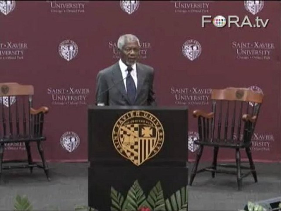 Kofi Annan Pushes for Economic Fairness Over Regulation