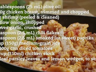 chicken and shrimp spanish rice