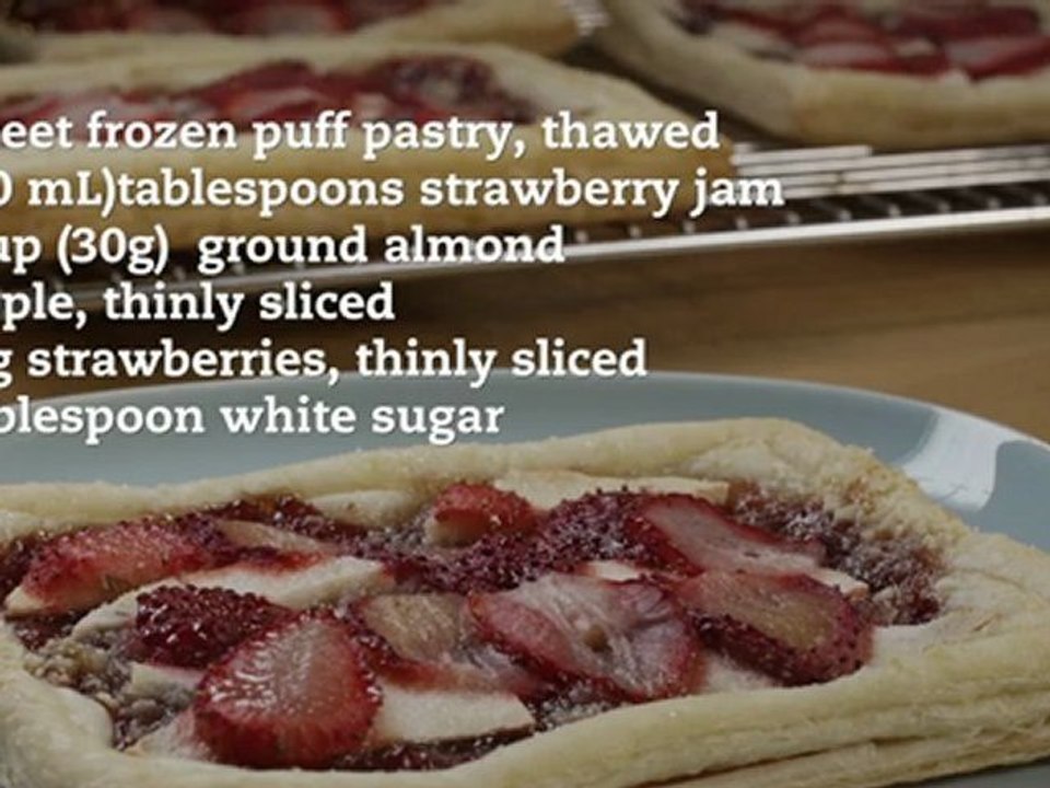 strawberry and apple  galettes