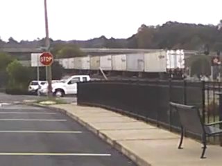 Norfolk Southern Triple crown roadrailer train southeast through Austell Ga.