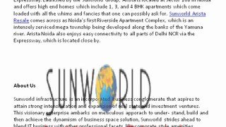 Sunworld group Offer Sunworld Arista 9910007460 Resale Sector-168 Noida