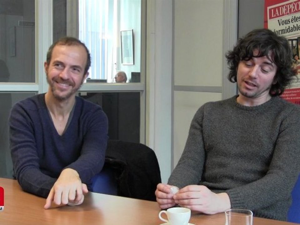Calogero et Philippe Uminski à La Dépêche pour "Circus"