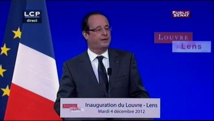 Discours de François Hollande : Inauguration du Louvre-Lens