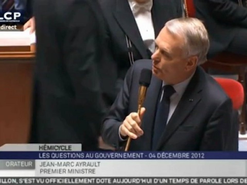 Ayrault à Jacob : "Président du groupe UMP... c'est ça ?"