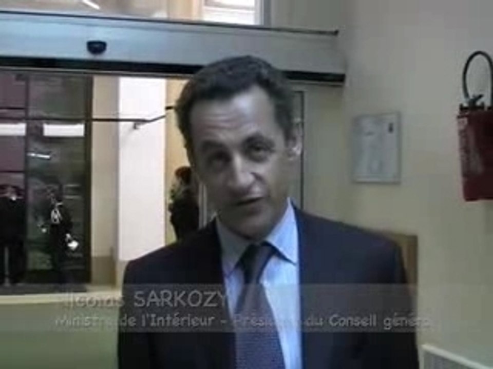Sarkozy, voeux Puteaux 2006