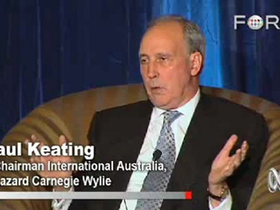 Paul Keating: Obama Will Reform Int'l  Relations