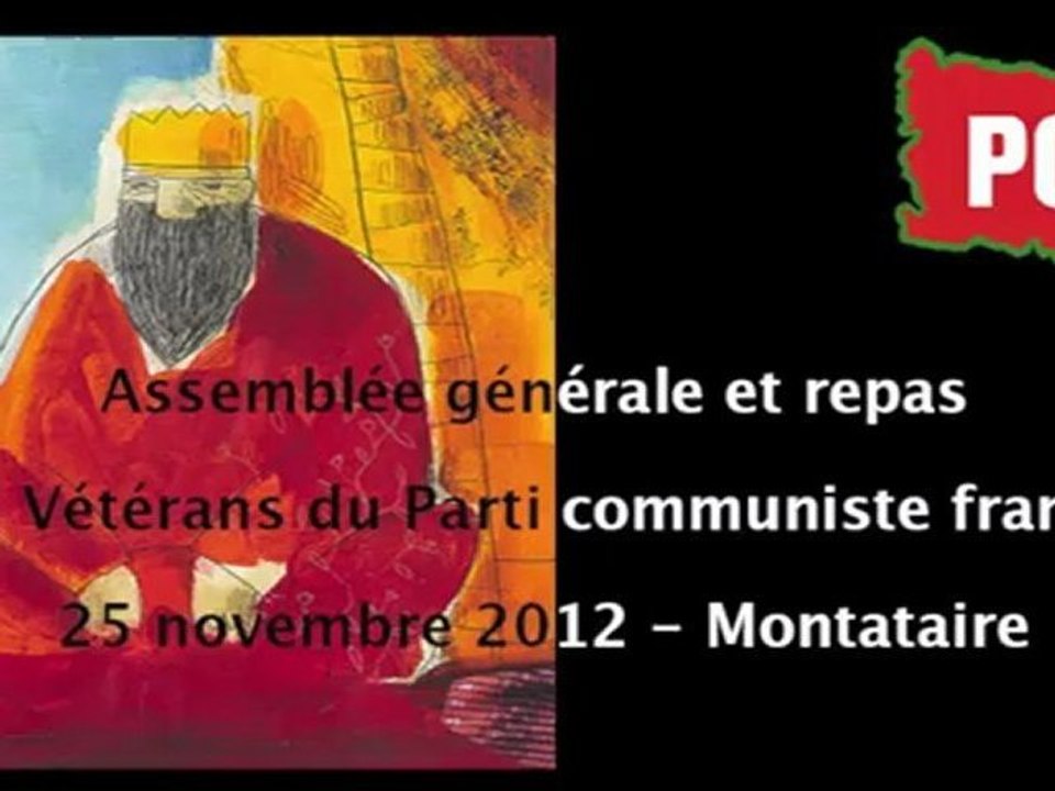 Repas des Vétérans du PCF de l'Oise-Aragon vu par Jean d'Ormesson