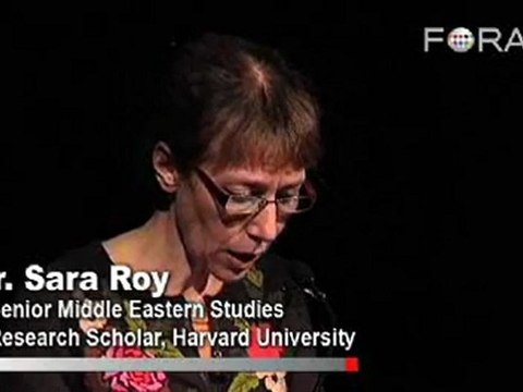 Sara Roy: Israel's Growing Bureaucratic Imperative