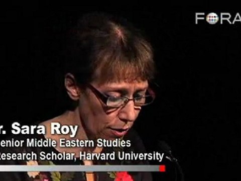 Sara Roy, Aid to Palestine Hurts Palestinians