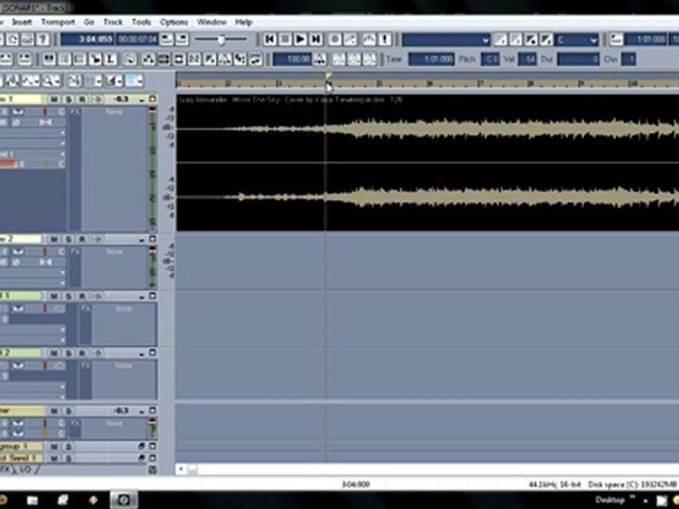 Sonar 3 Lesson #3 - Process Audio Louder Quiter Normalize