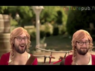 Sweet hairy blondes cycling in the countryside