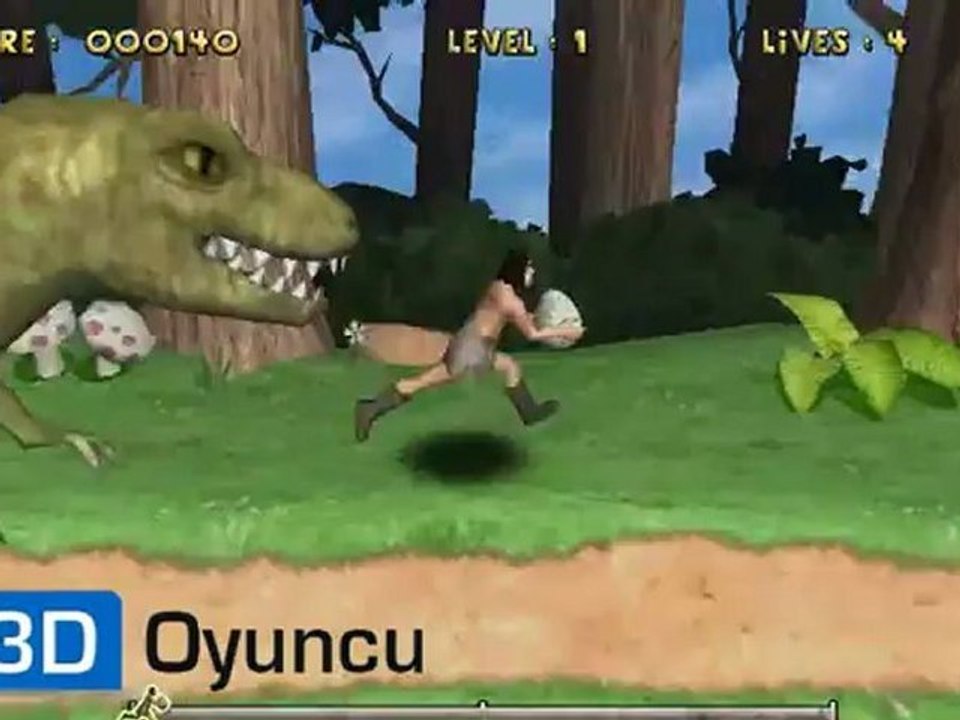 3D Dinazordan Kaçma - 3D Oyuncu - 3D Oyunlar