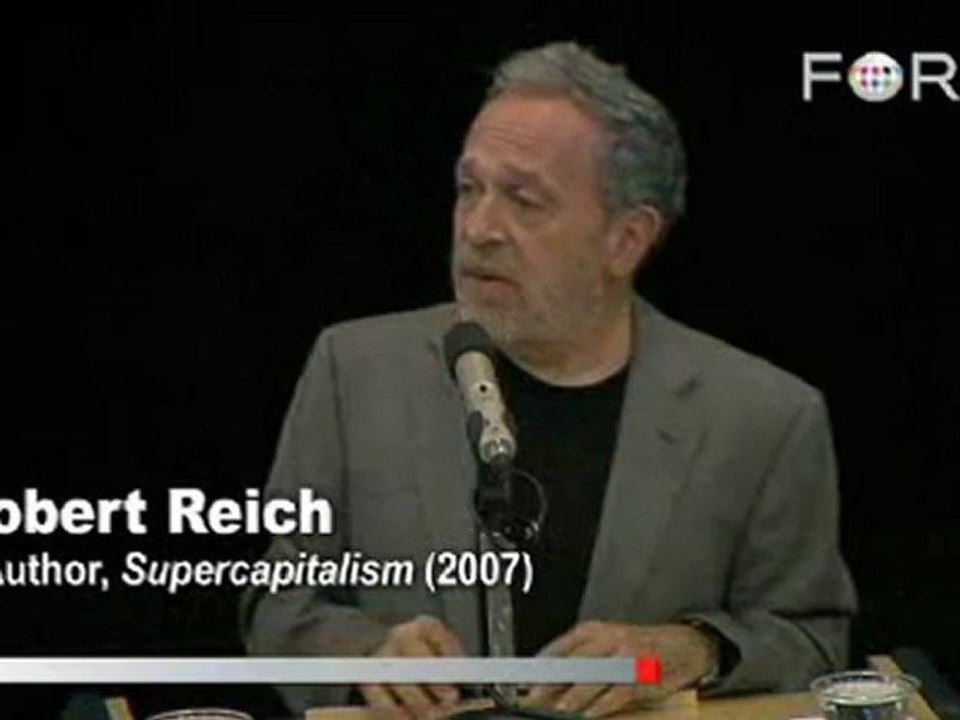 Robert Reich Finds Causes for Wall Street Meltdown