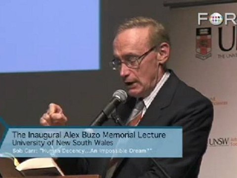 Bob Carr Considers Deniers of Climate Change a 'Danger'