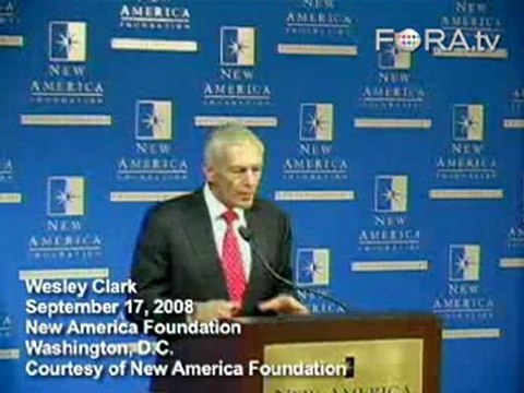Wesley Clark Summarizes the Economic Crisis