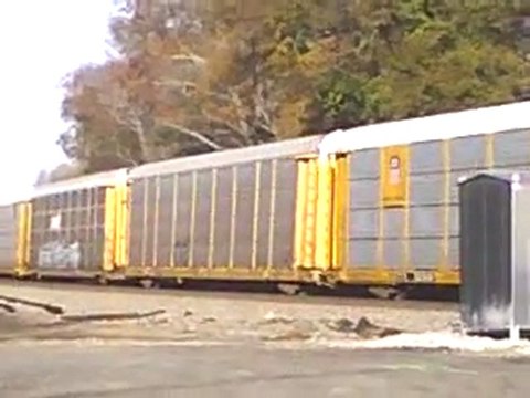 Norfolk Southern stack and autorack train southeast through Mableton Ga.