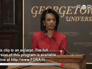 Condoleezza Rice: A Plan for Transformational Diplomacy