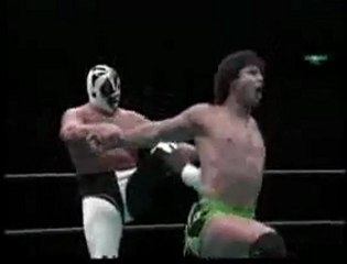 Mil Mascaras, Jimmy Snuka & Bob Backlund vs Hector Garza & Eliminators  1995 Japan.