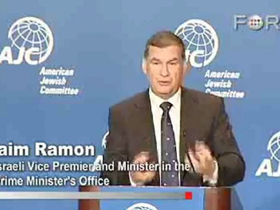 Israeli Vice Premier Haim Ramon on Israeli Annexation