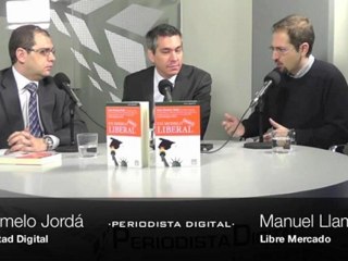 Carmelo Jordá y Manuel Llamas presentando 'Un modelo realmente liberal'. 3-12-2012