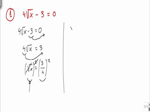Ejercicios y problemas resueltos de ecuaciones con radicales problema 1