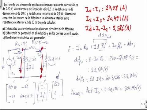 Maquinas electricas dinamo de excitacion compuesta de corta derivacion