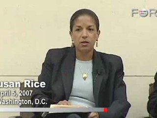 Susan Rice Criticizes International Inactivity in Darfur