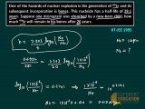 Nuclear Chemistry IIT JEE Solution 1995, JEE study material, IIT papers, Online AIEEE preparation