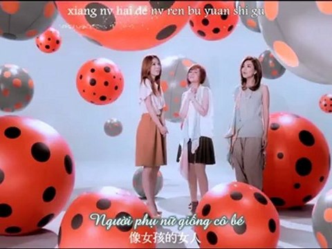 [Vietsub + Kara] Người phụ nữ giống thiếu nữ - S.H.E [MV]{S.H.E VF}