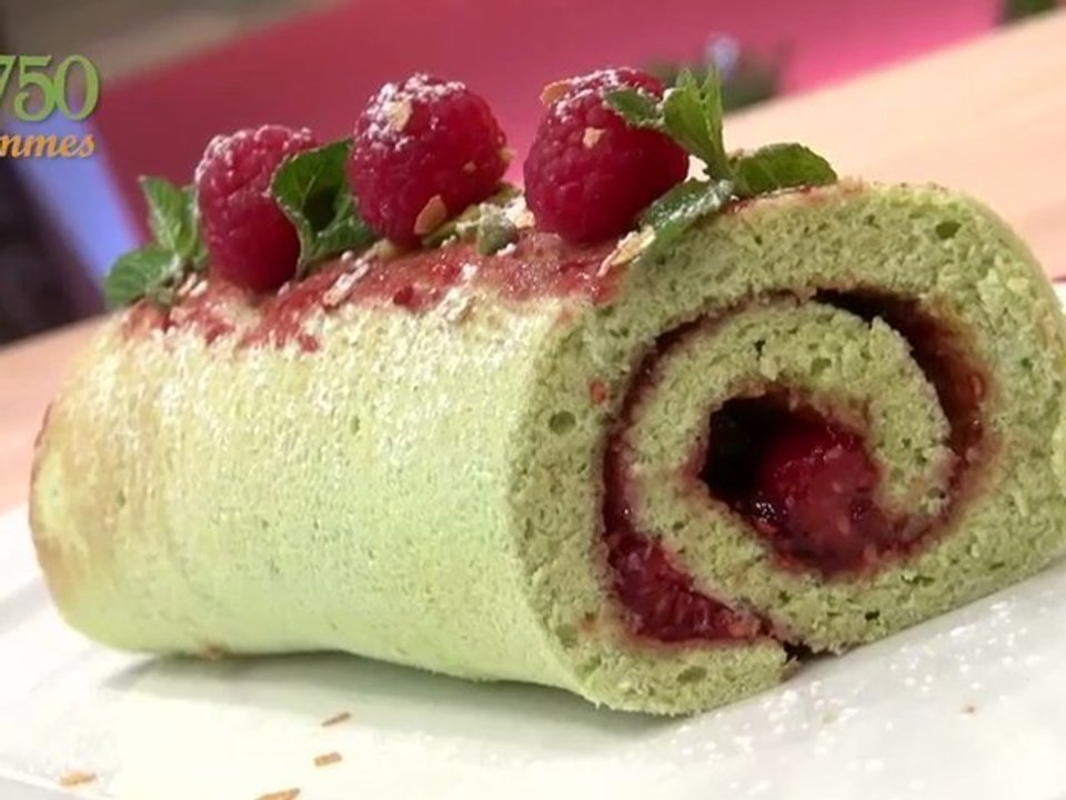Biscuit roulé aux pistaches et framboises - 750 Grammes