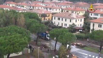 Rosignano (LI) - Tromba d'aria 2 (27.11.12)