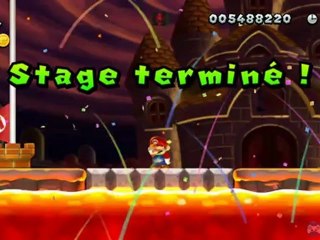 Soluce Mario Bros. U : Falaise ardente (8-4)