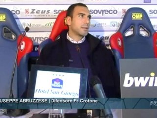Fc Crotone | Sala Stampa, Giuseppe Abruzzese in conferenza