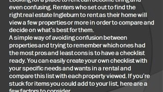 The Rental Checklist