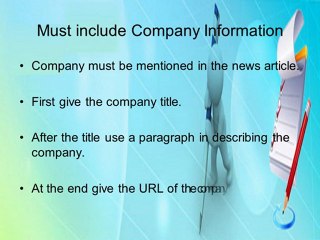 Ideas for Press Release Writing