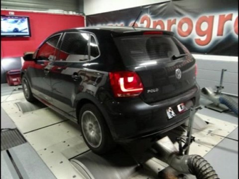Reprogrammation cartographie moteur VW Polo 1.6 tdicr 2009 o2programmation 89@136ch test dyno