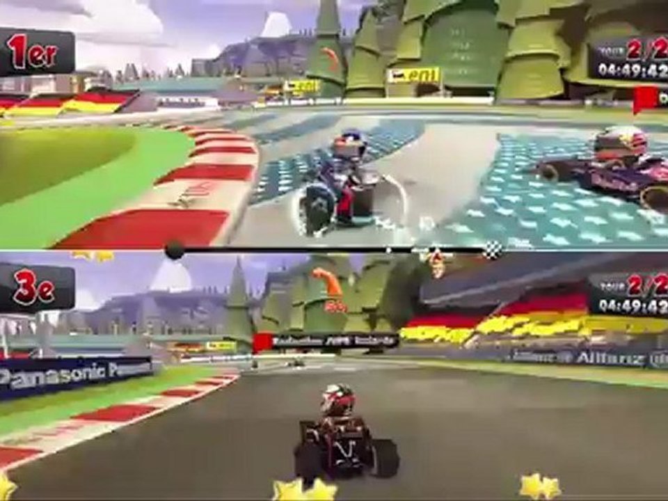 F1 Race Stars - Gameplay #1 - Course en écran partagé (démo jouable)