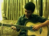 Syed Muhammad Awais playing guitar