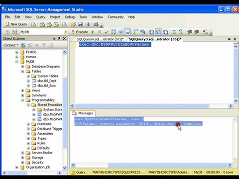 Stored Procedures With Input Params And No Output Params In MS Sql Server 13 of 15