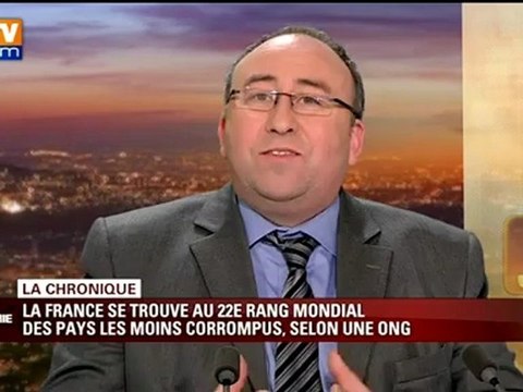 La France se trouve au 22e rang mondial des pays les moins corrompus, selon une ONG