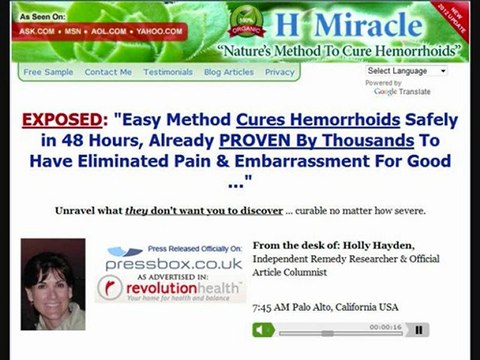 Cure Hemorrhoids Natural Hemorrhoids Treatment