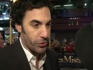 Sacha Baron-Cohen interview at the Les Misérables premiere