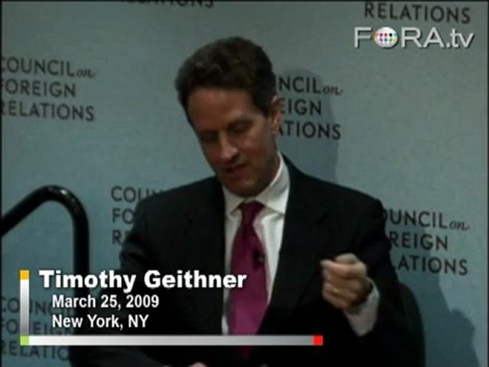 Geithner Says Time to Enact Financial Reform is Now