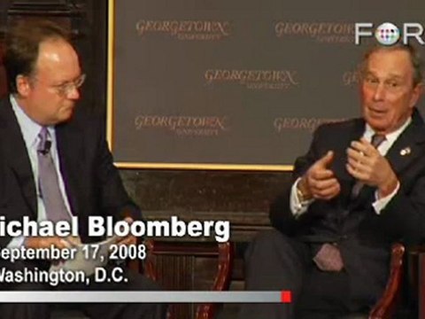 Michael Bloomberg Warns of 'Next Wave' Financial Crisis
