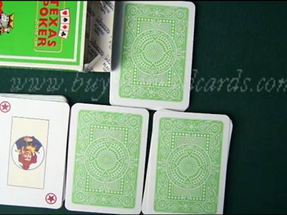 MARKED-POKER--Modiano-Texas-Hold'em-Green--Card-Cheating-tricks