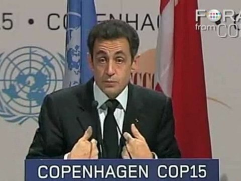 Nicolas Sarkozy Criticizes US and China's COP15 Promises