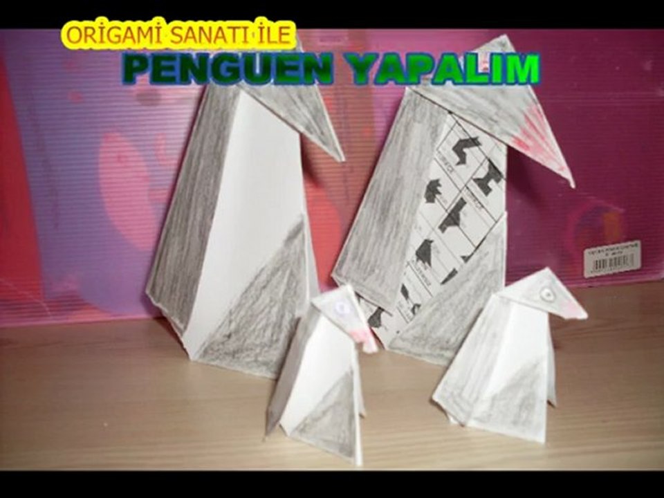 pengueni ORİGAMİ ile yapım