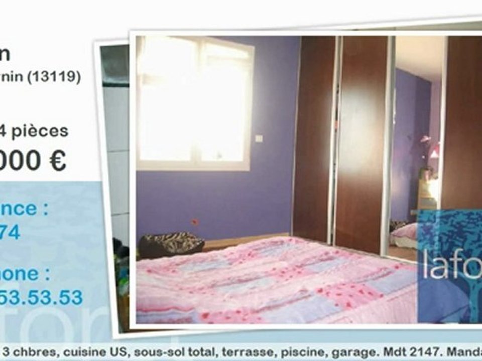 Vente maison 4 pièces St savournin