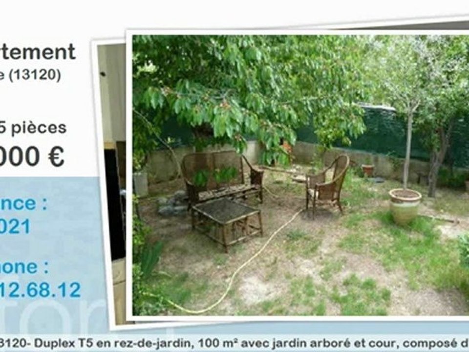 Vente appartement 5 pièces Gardanne