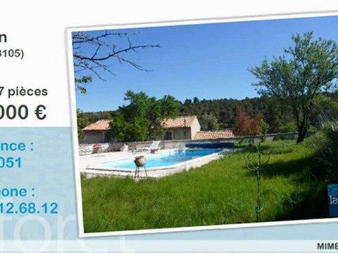 Vente maison 7 pièces Mimet